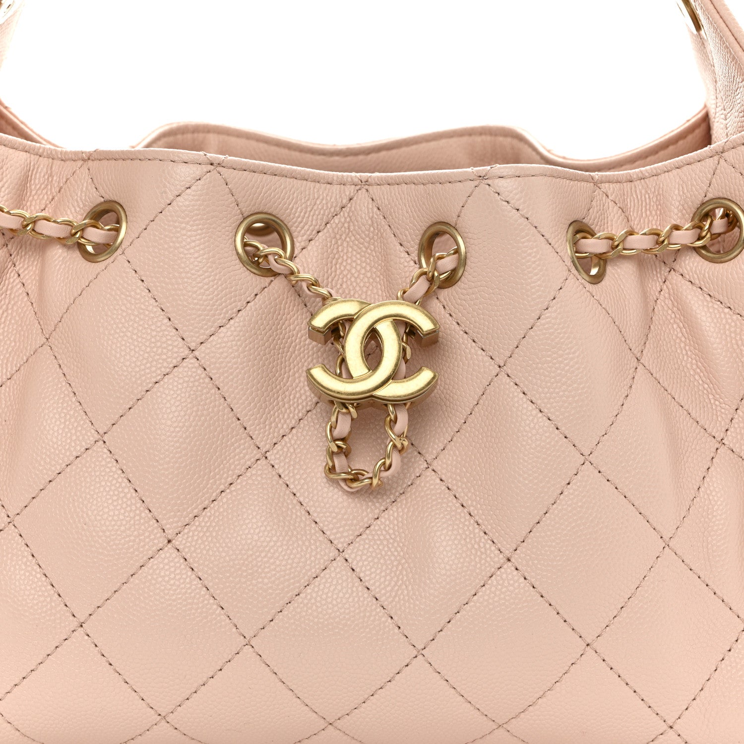 Chanel Caviar Quilted Mini Chanel 25 Handbag Light Pink 8 of 10
