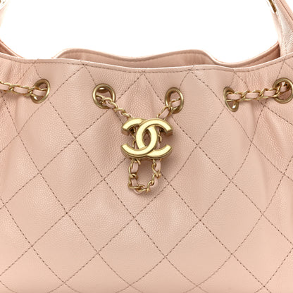 Chanel Caviar Quilted Mini Chanel 25 Handbag Light Pink 8 of 10