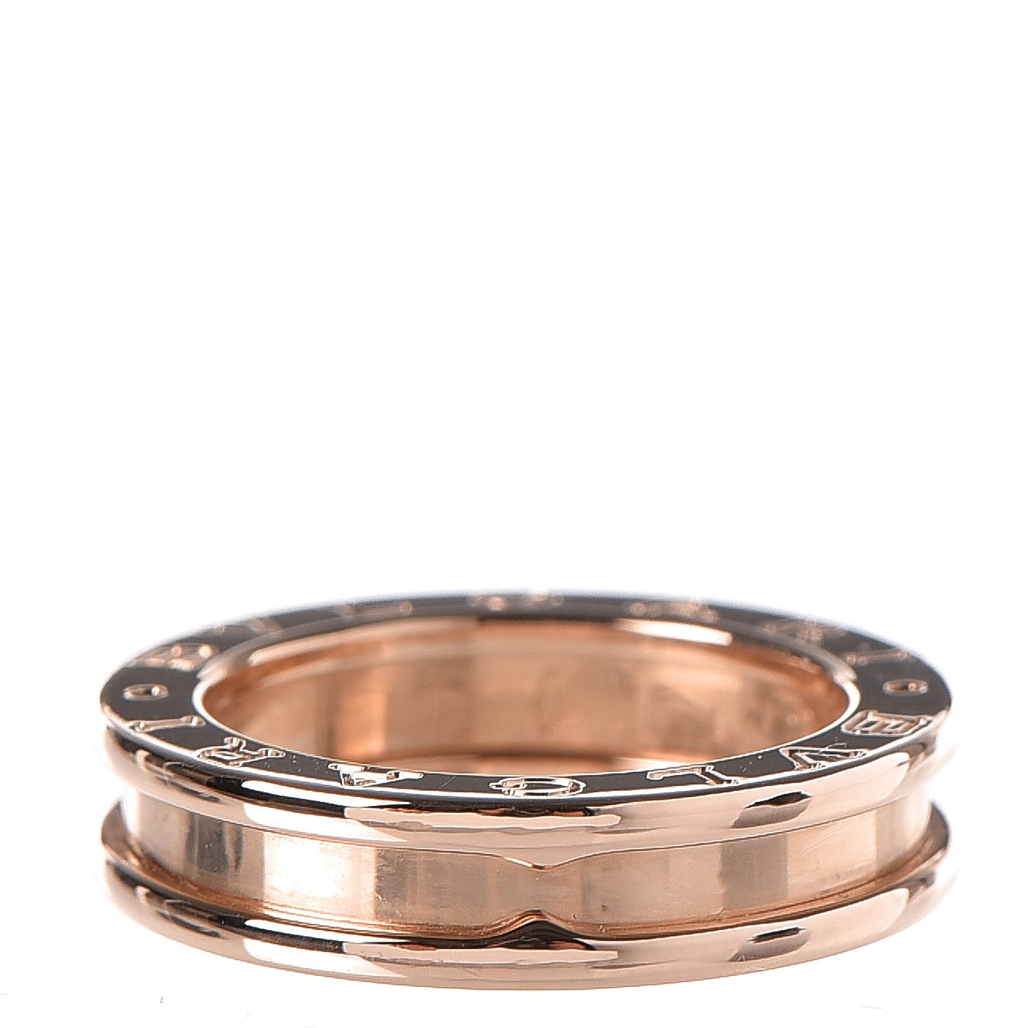 Bulgari 18K Rose Gold B.Zero1 Ring 50 5.25 1 of 5