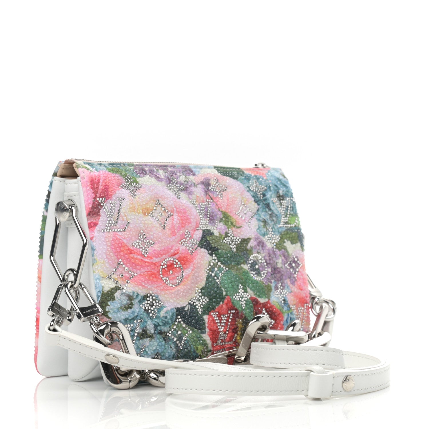 Louis Vuitton Satin Crystal Embellished Monogram Coussin BB Multicolor 3 of 12