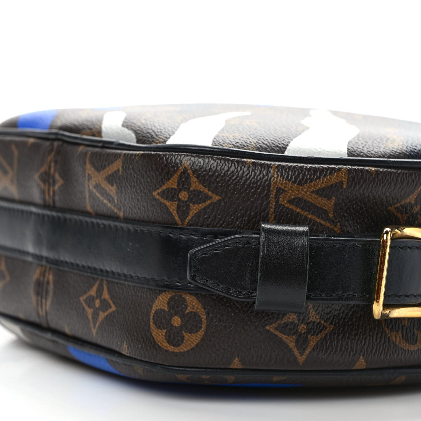 X LOL Monogram Boite Chapeau Souple Blue Silver