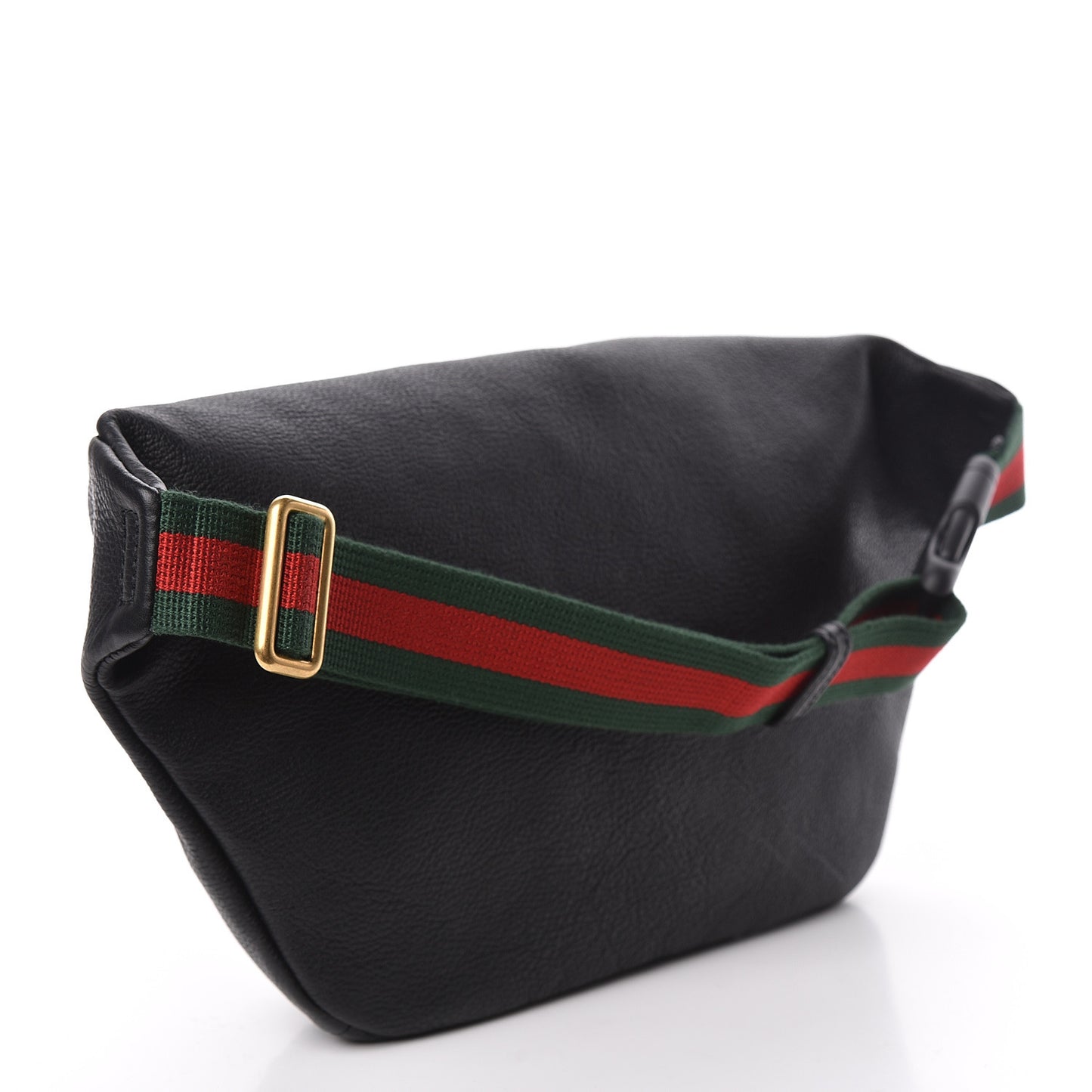 Grained Calfskin Logo Belt Bag Black