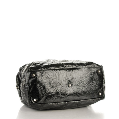 Saint Laurent Embossed Patent Medium Easy Y Bag Black 4 of 7