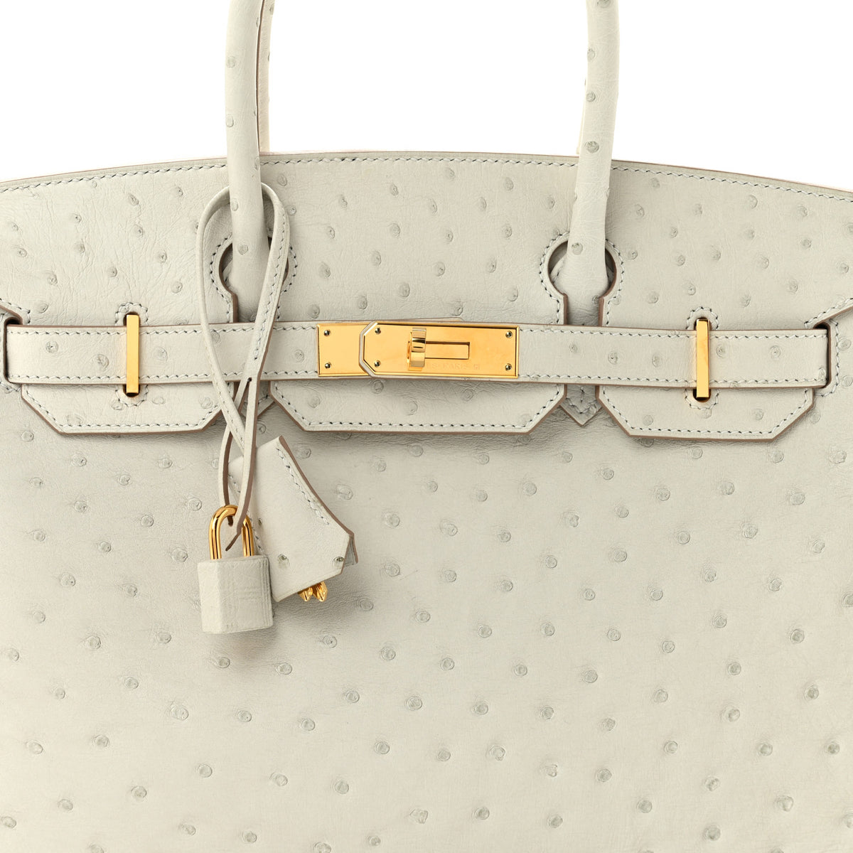 Hermes Ostrich Birkin 30 Gris Perle 8 of 12