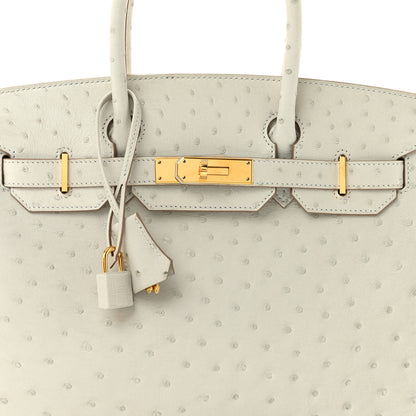 Hermes Ostrich Birkin 30 Gris Perle 8 of 12