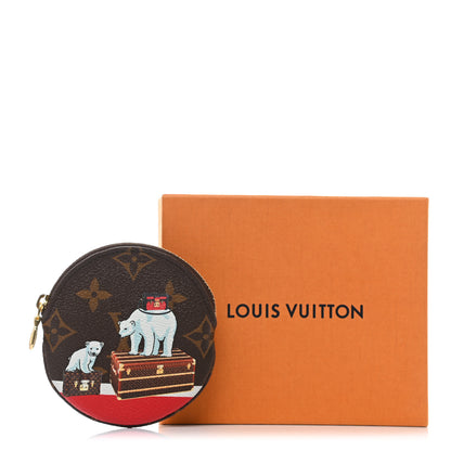 Louis Vuitton Monogram 2017 Christmas Animation Round Coin Purse 8 of 8