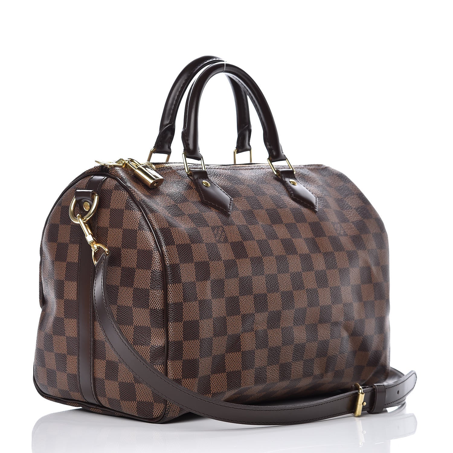 Louis Vuitton Damier Ebene Speedy Bandouliere 30 3 of 10