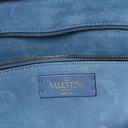 Valentino Garavani Grained Calfskin Embroidered Large Roman Stud Tote Multicolor 6 of 13