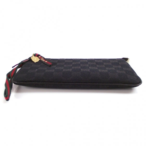 Monogram Signature Boot Charm Wristlet Black