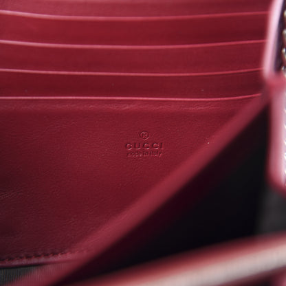 Gucci Velvet GG Monogram Mini Dionysus Chain Wallet Red Cipria 8 of 10