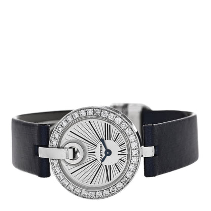 Cartier 18K White Gold Satin Diamond Bezel 27mm Captive De Cartier Quartz Watch 2 of 5