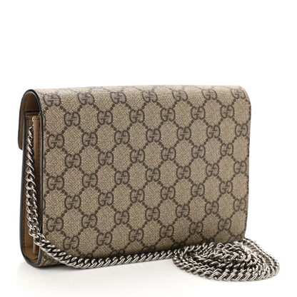 Gucci GG Supreme Monogram Mini Dionysus Chain Wallet Beige Taupe 3 of 11