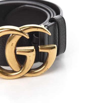 Gucci Textured Dollar Calfskin Double G 40mm Belt 90 36 Dark Cocoa 7 of 8