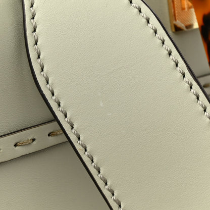 Fendi Vitello King Plexiglass Logo Embossed Medium Fendi Sunshine Shopper Tote Green Tea 10 of 13