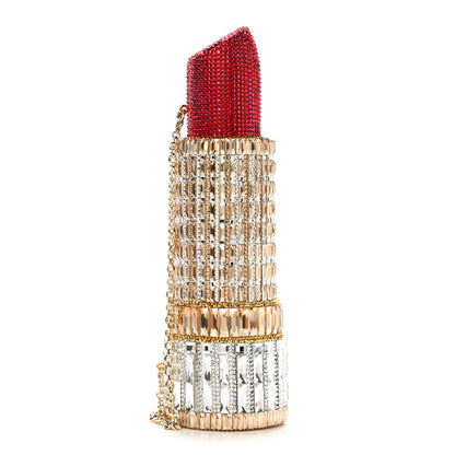 Judith Leiber Crystal Lipstick Seductress Minaudiere Clutch Multicolor 1 of 10