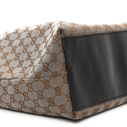 Gucci Metallic Monogram XL Shopper Tote Brown 9 of 11