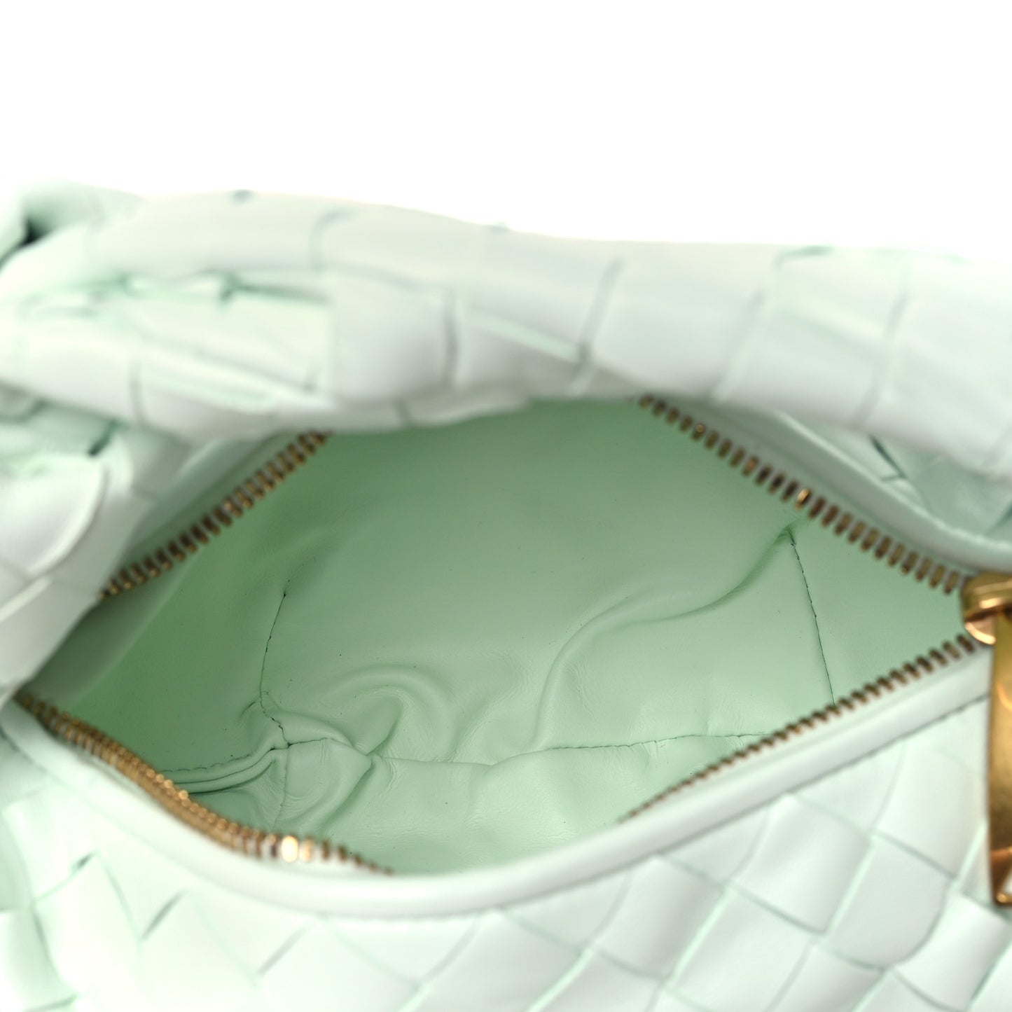 Nappa Intrecciato Mini Jodie Glacier