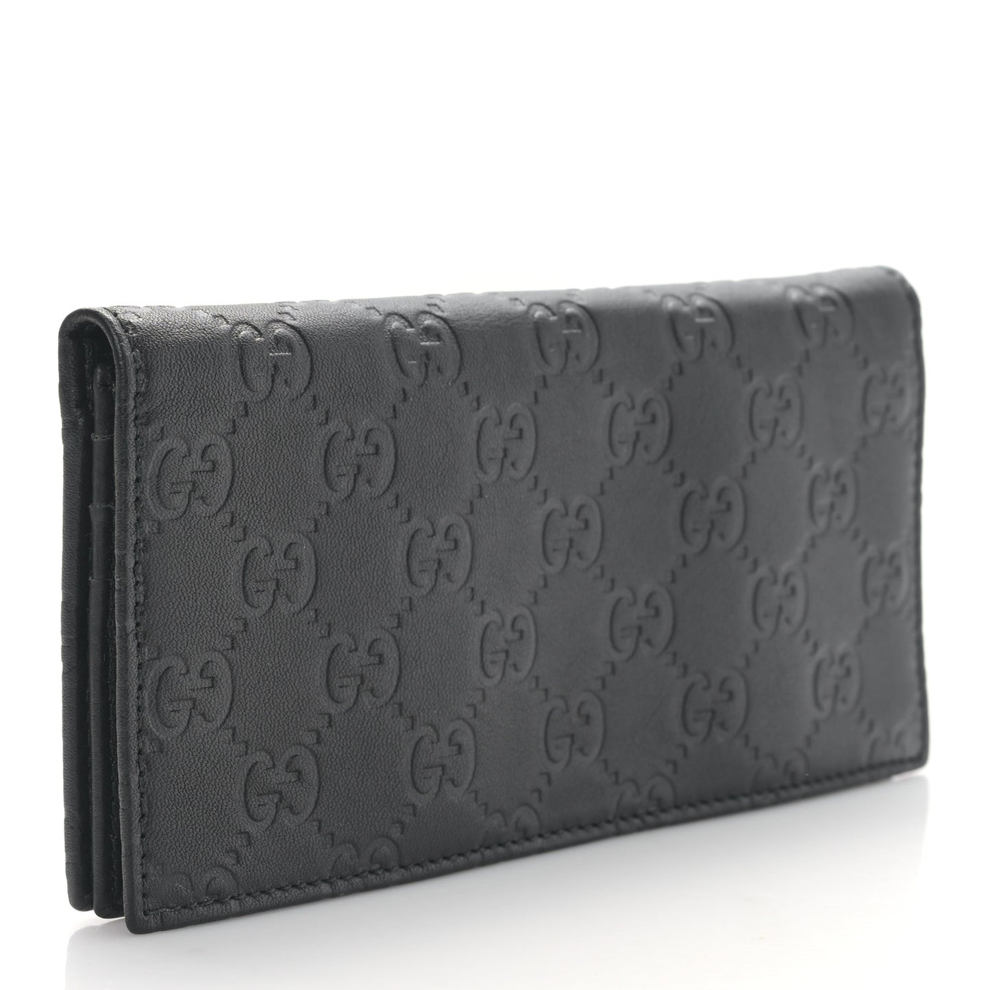 Guccissima Continental Long Flap Wallet Black