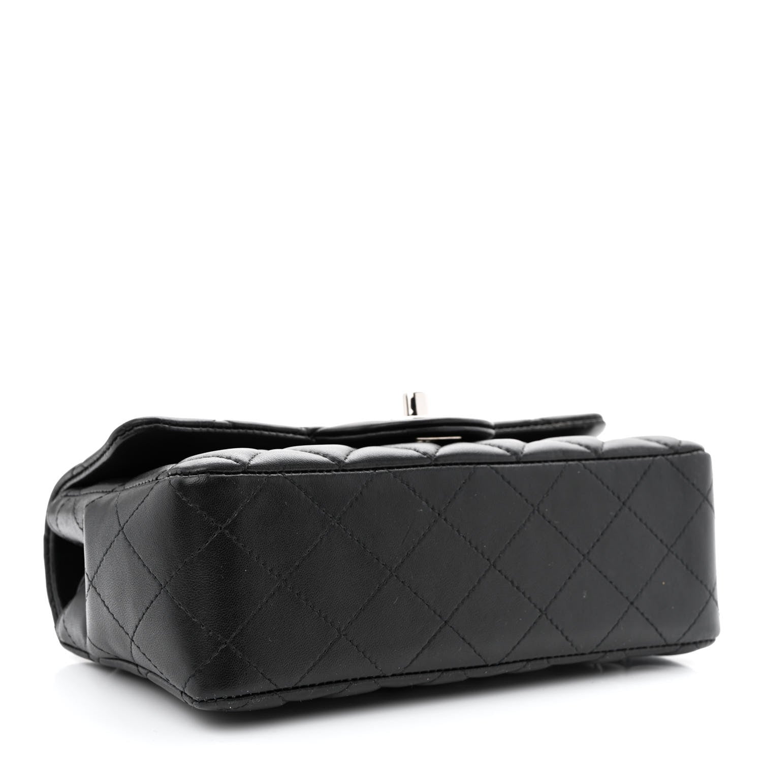 Chanel Lambskin Quilted Mini Rectangular Flap Black 4 of 11