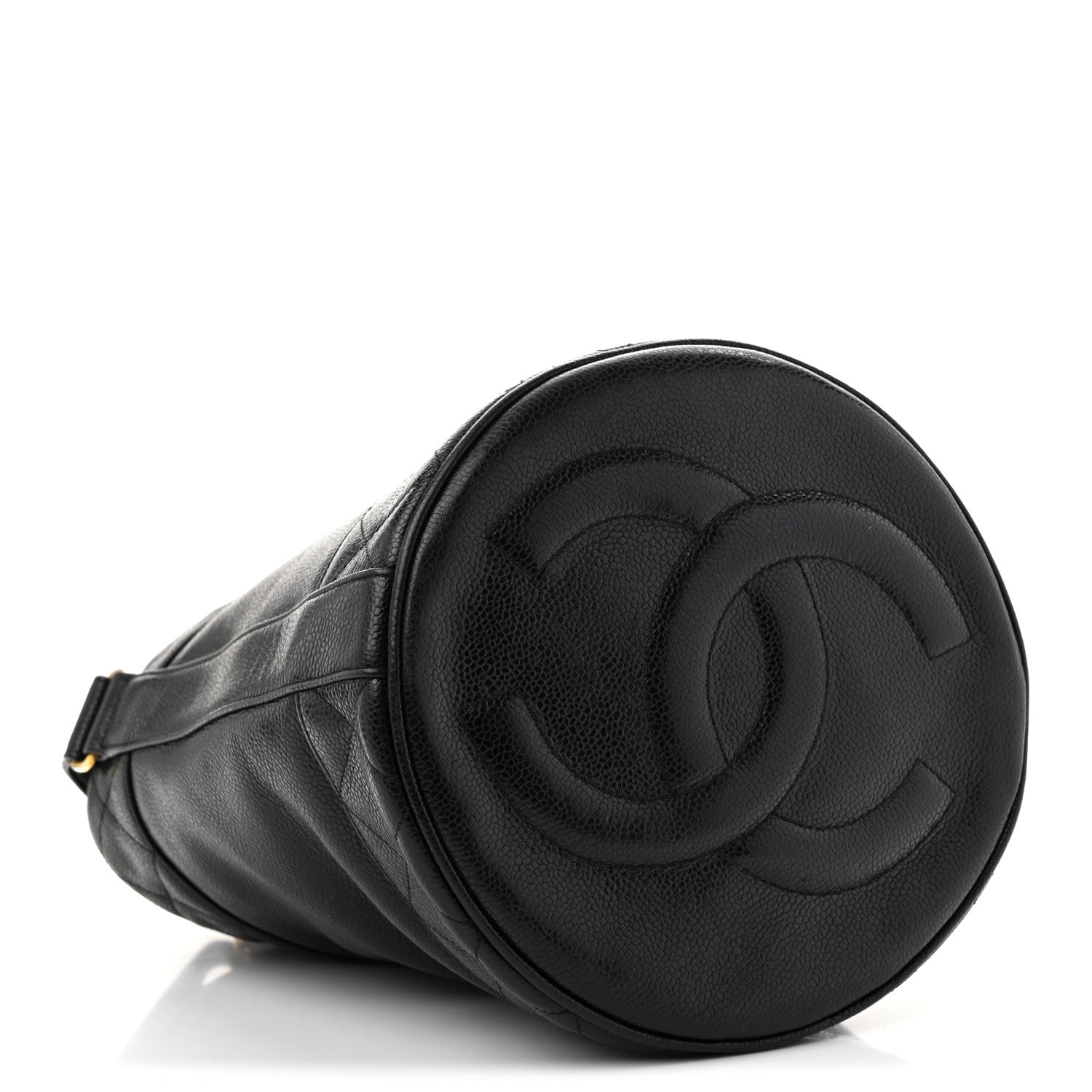 Chanel Caviar Drawstring Bucket Shoulder Bag Black 5 of 16
