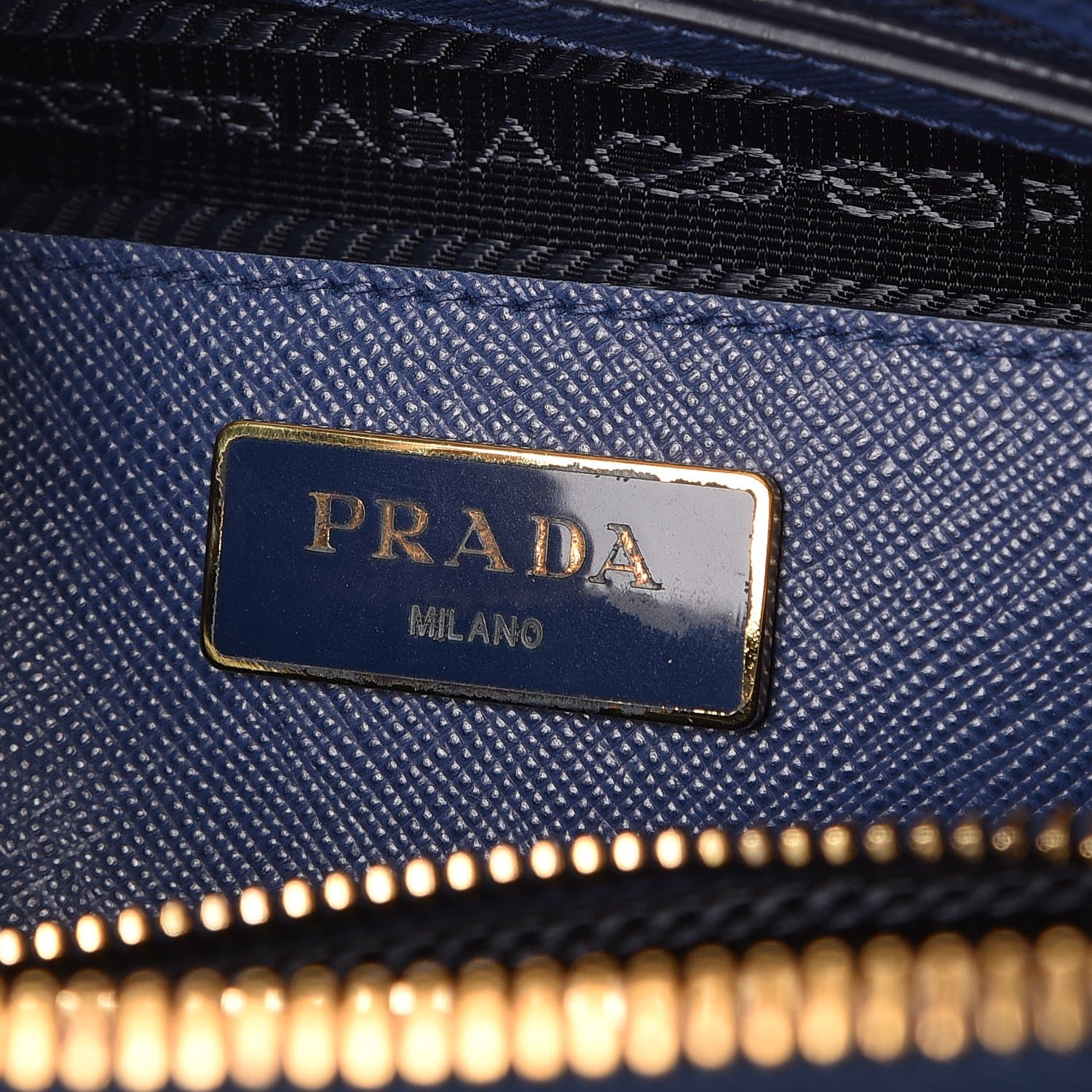 Prada Saffiano Lux Medium Promenade Tote Bluette 7 of 9