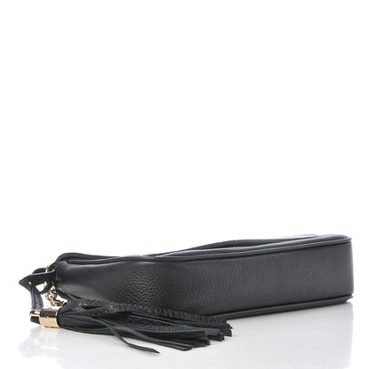 Gucci Pebbled Calfskin Medium Soho Flap Crossbody Black 4 of 7