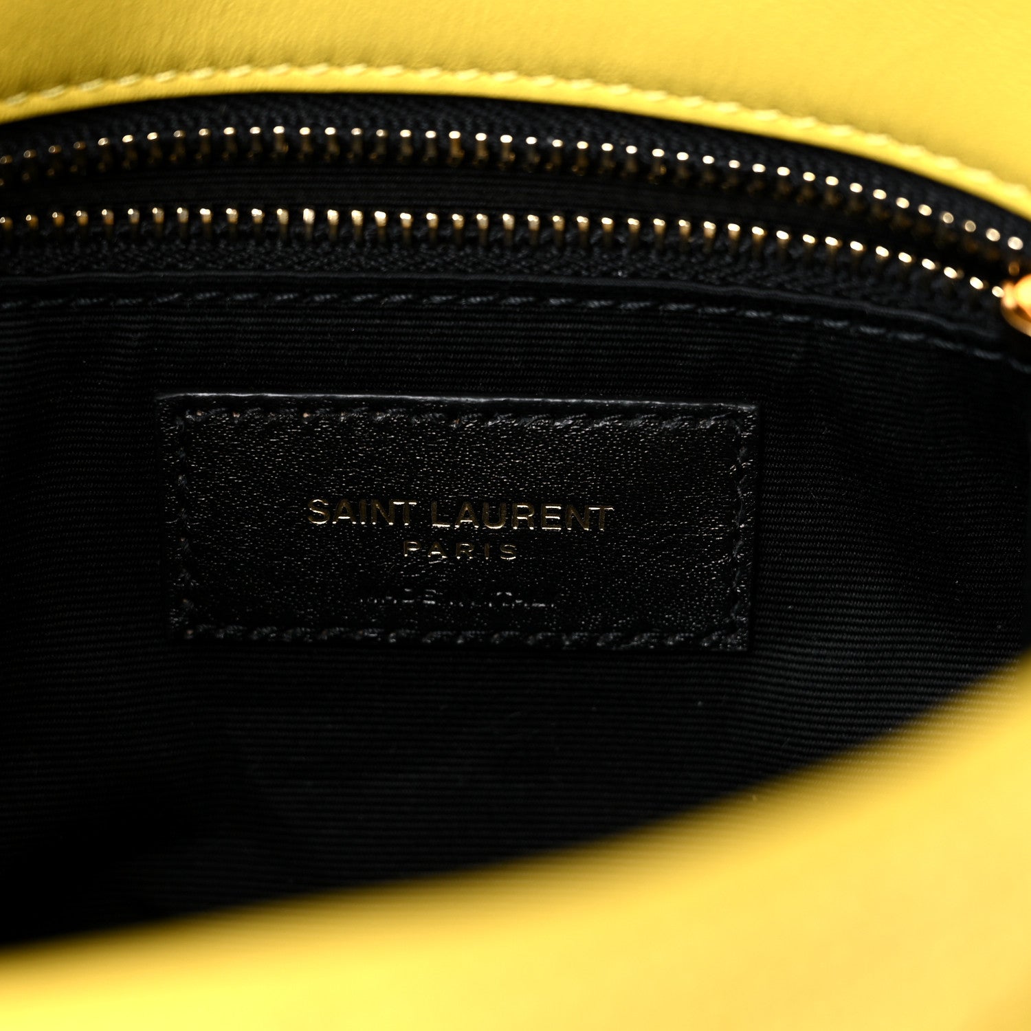 Saint Laurent Canvas Quilted Toy Loulou Puffer Monogram Chain Satchel Jaune Citron 6 of 9