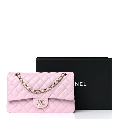 Chanel Caviar Quilted Medium Double Flap Light Pink 10 of 10