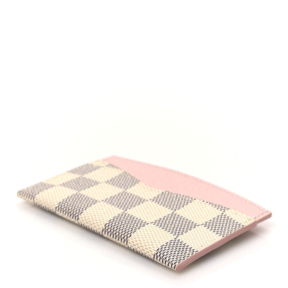 Louis Vuitton Damier Azur Daily Card Holder Rose Ballerine 7 of 7