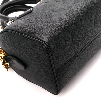 Louis Vuitton Empreinte Monogram Giant Speedy Bandouliere 20 Black 9 of 11