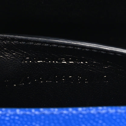 Saint Laurent Grain De Poudre Classic Monogram Cassandre Clutch Blue Majorelle 7 of 9