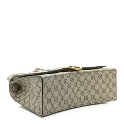 Balenciaga X GUCCI GG Supreme Monogram Medium Hourglass Top Handle Bag Beige Ebony 4 of 10