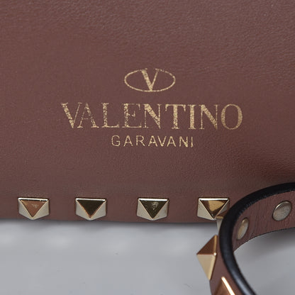 Valentino Garavani Vitello Medium Rockstud Tote Brownish 16 of 16