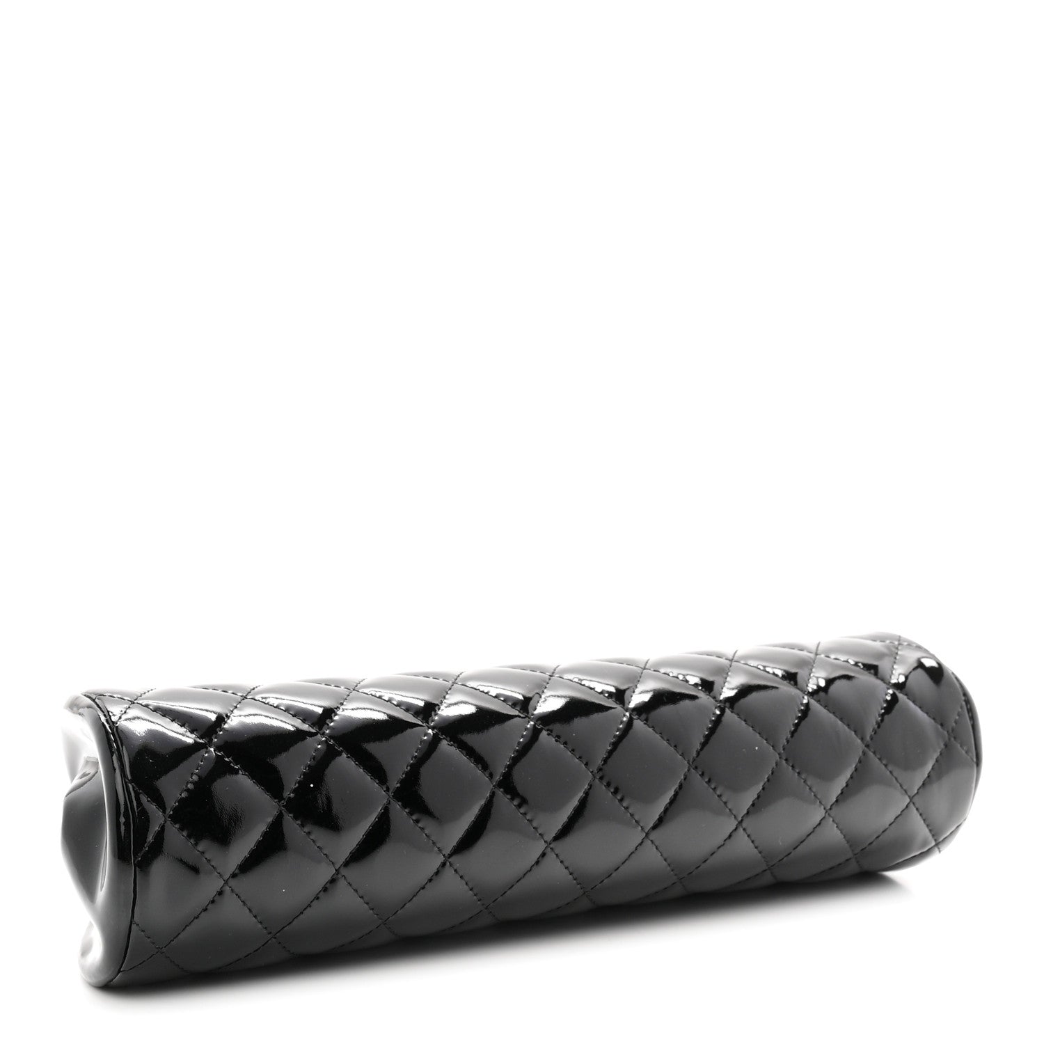 Chanel Patent Quilted Timeless Clutch Black 4 of 11