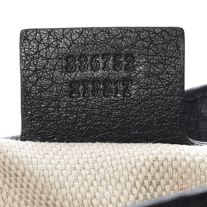 Gucci Pebbled Calfskin Medium Soho Flap Crossbody Black 9 of 10