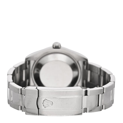 Rolex Stainless Steel 18K White Gold 31mm Oyster Perpetual Datejust Watch Black 178274 3 of 4