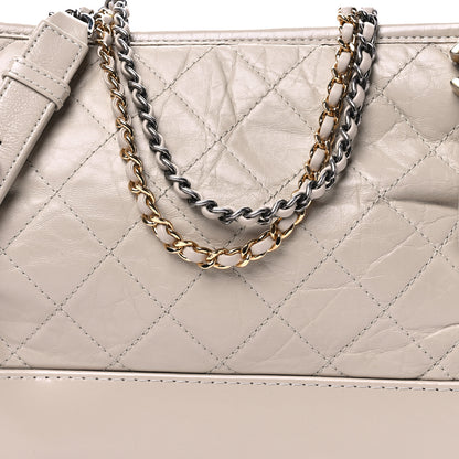 Chanel Aged Calfskin Quilted Medium Gabrielle Hobo Beige 8 of 10