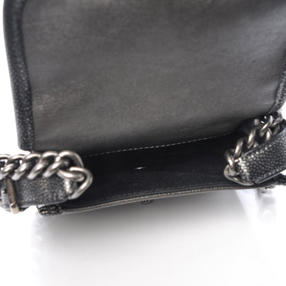Chanel Iridescent Calfskin Mini Back To School Crossbody Flap Anthracite 5 of 8