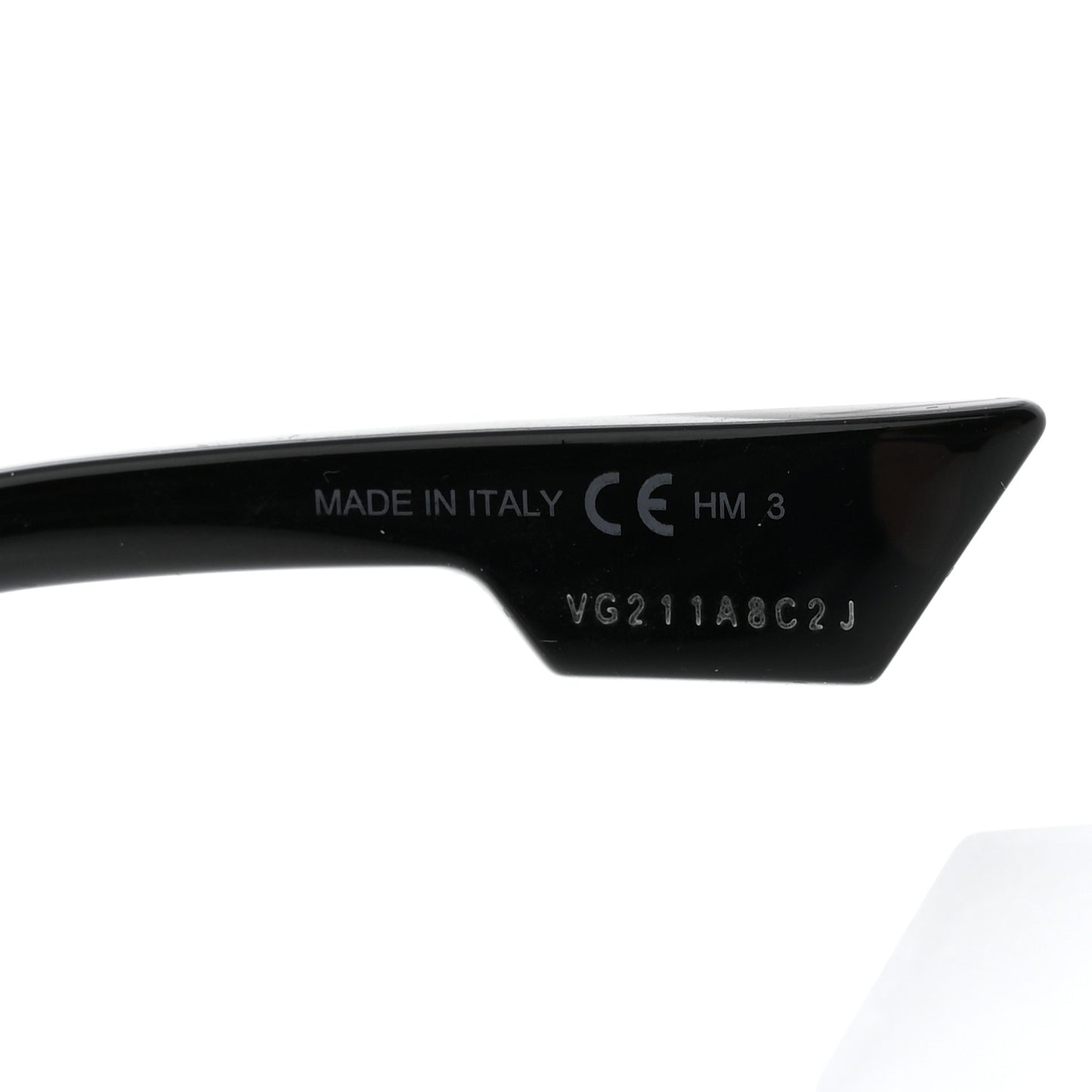Acetate Oblique Oval Sunglasses Black
