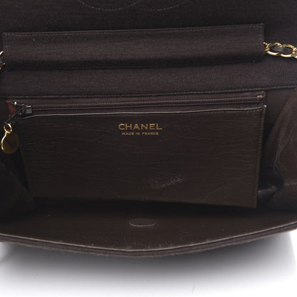 Chanel Jersey Quilted Medium Single Flap Brown 5 of 12
