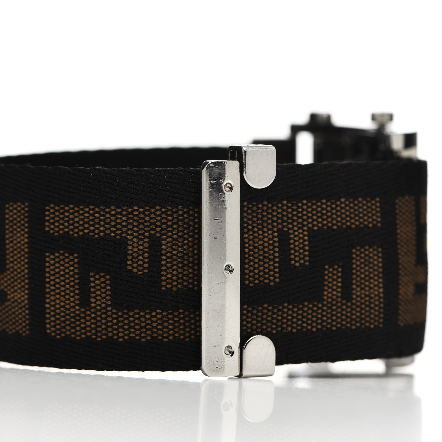 Fendi Stainless Steel Canvas Diamond 38mm Zip Code Quartz Watch 5 of 6