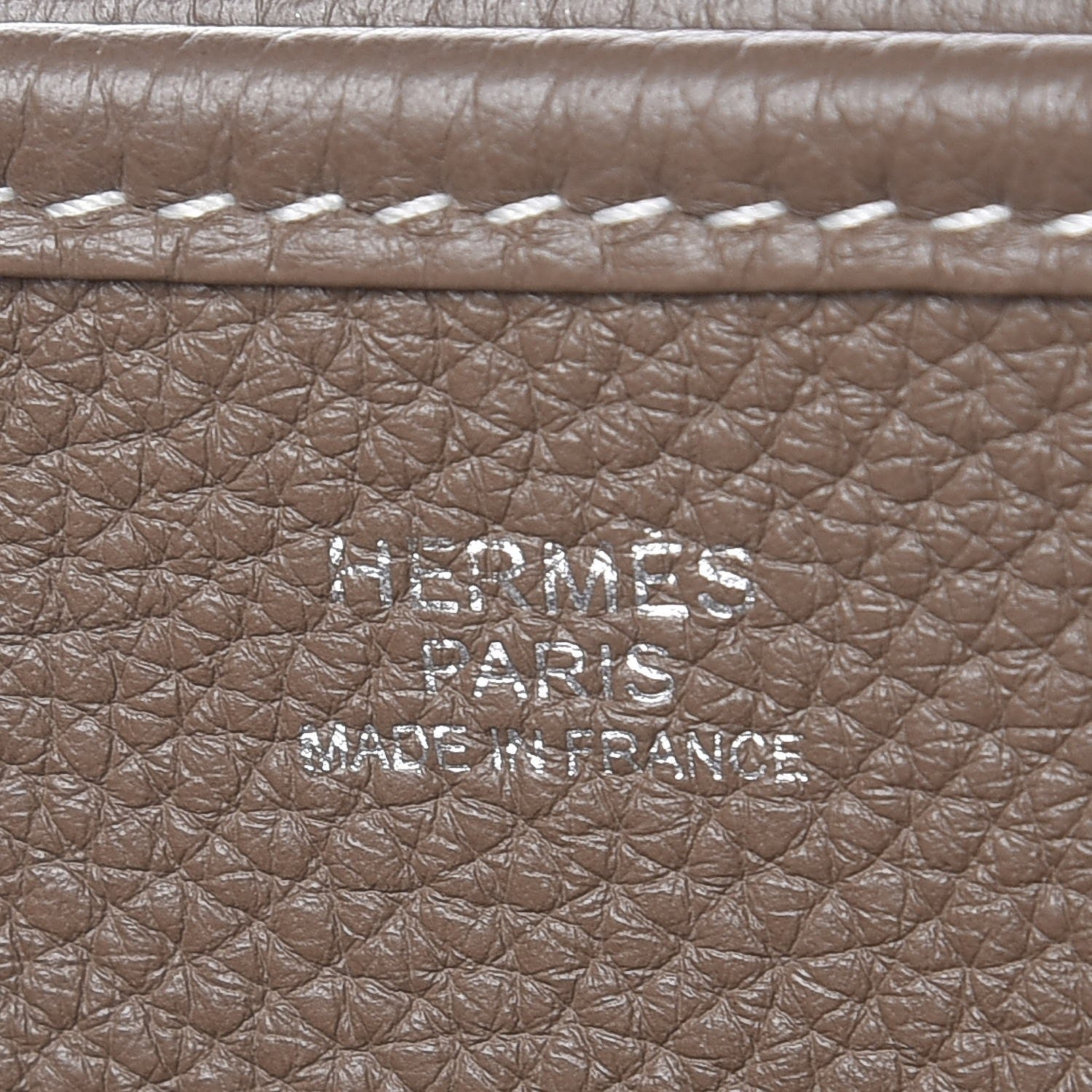 Hermes Taurillon Clemence Evelyne III PM Etoupe 6 of 8