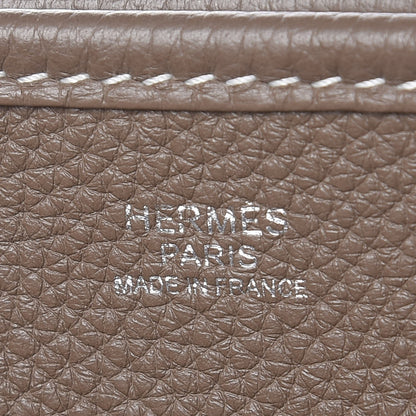 Hermes Taurillon Clemence Evelyne III PM Etoupe 6 of 8
