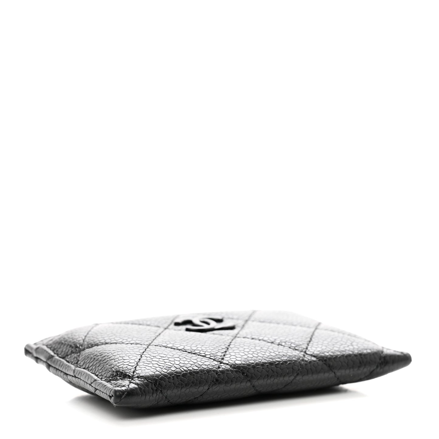 Caviar Quilted Incognito Card Holder Black