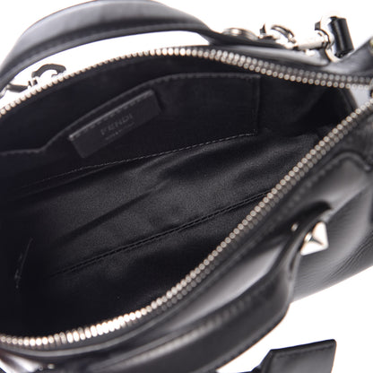 Fendi Shiny Nappa Crystal Croc Tail Mini By The Way Boston Bag Black Smoky Quartz 5 of 12