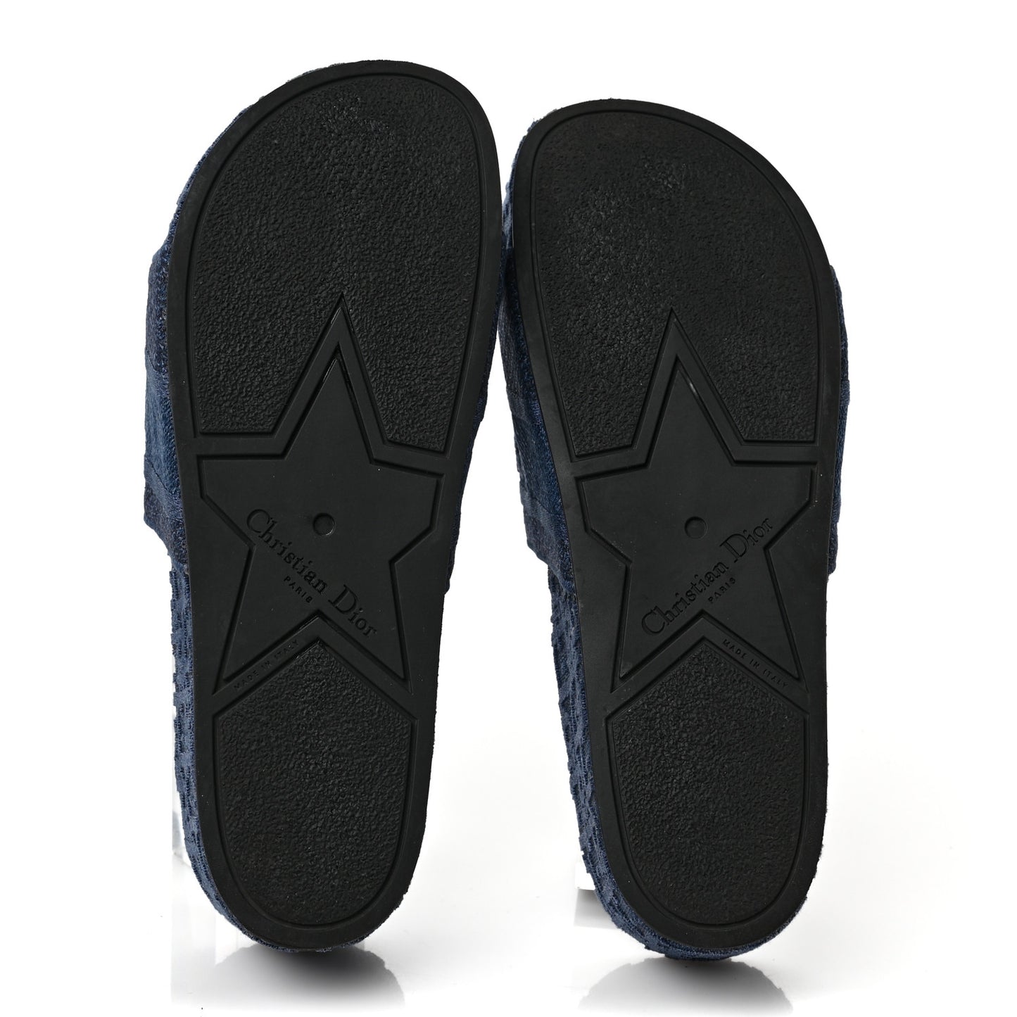 Oblique Denim D-Way Platform Sandal 42 Blue