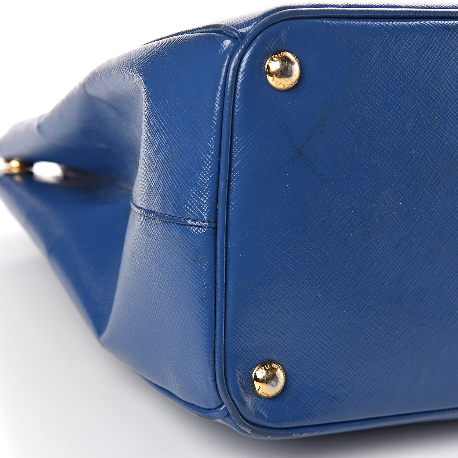 Prada Saffiano Vernice Shopping Tote Azzurro 20 of 26