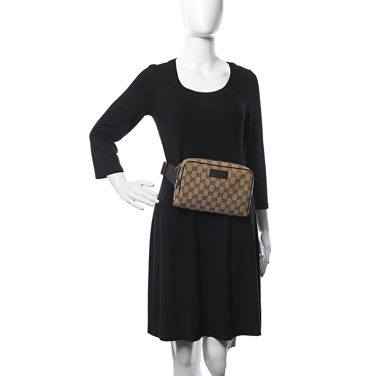 Monogram Belt Bag Dark Brown