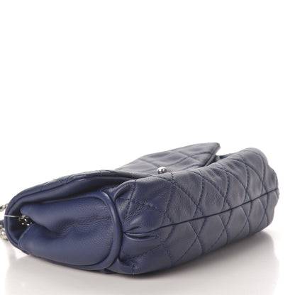 Chanel Calfskin Quilted CC Curvy Flap Blue 8 of 11
