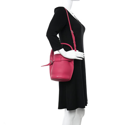 Celine Supple Grained Calfskin Nano Big Bag Bucket Fuchsia 2 of 10